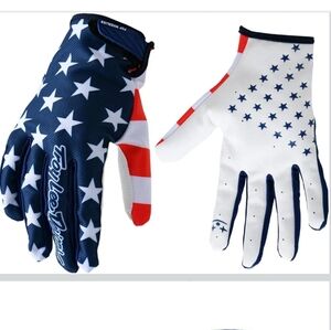 American Flag Cycling Gloves Men Women Full Finger Motorcycle Bicycle Off-Road